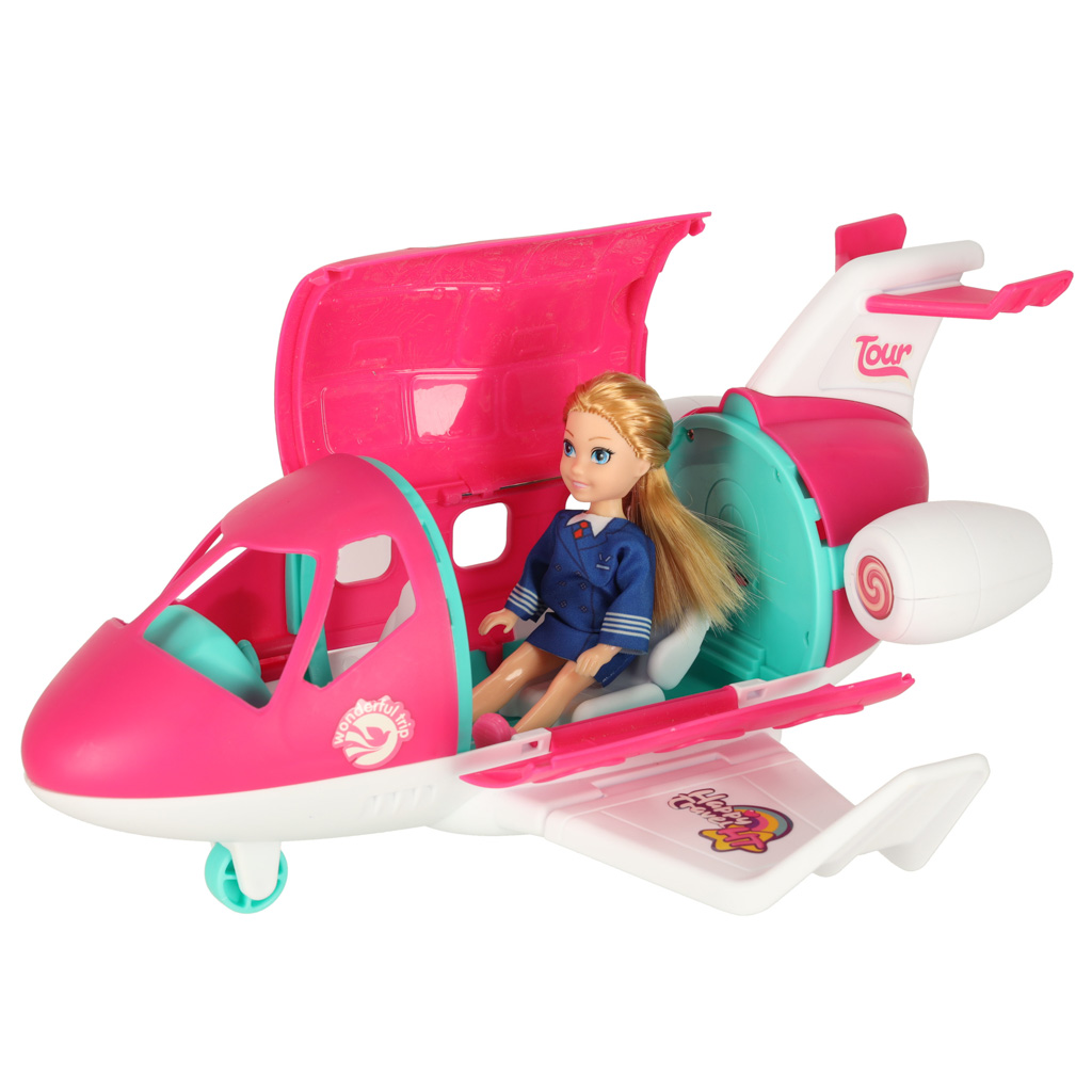 letalo za punčke z dodatki